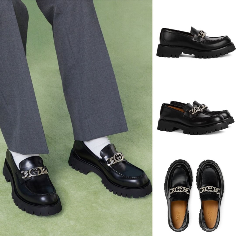 G*u*i leather shoes